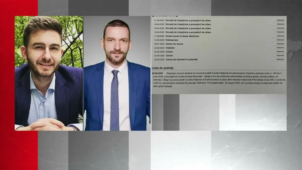 Victorie istorică pentru Realitatea Plus: Înalta Curte a decis că suspendarea emisiei de către CNA a fost ILEGALĂ