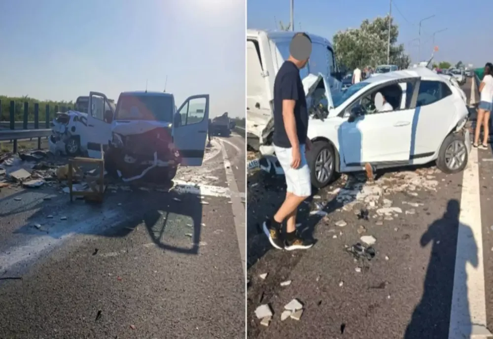 CARAMBOL CU ȘAPTE MAȘINI PE A2 BUCUREȘTI-CONSTANȚA. TRAFICUL RUTIER ESTE COMPLET BLOCAT